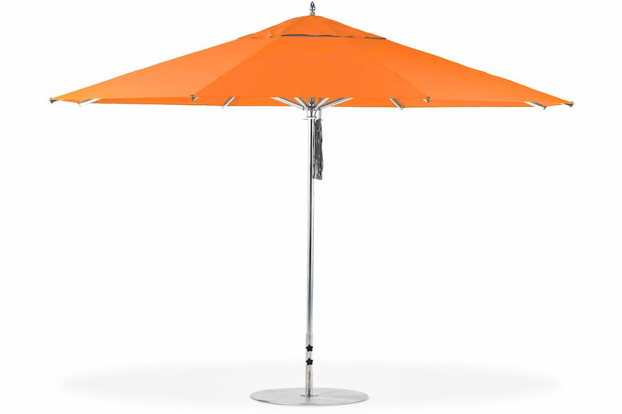 Frankford Greenwich Giant Market Umbrella in bright orange
