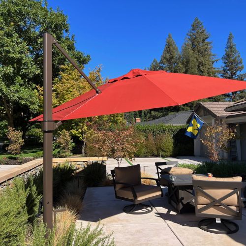 Aurora Fiberglass Cantilever Umbrella